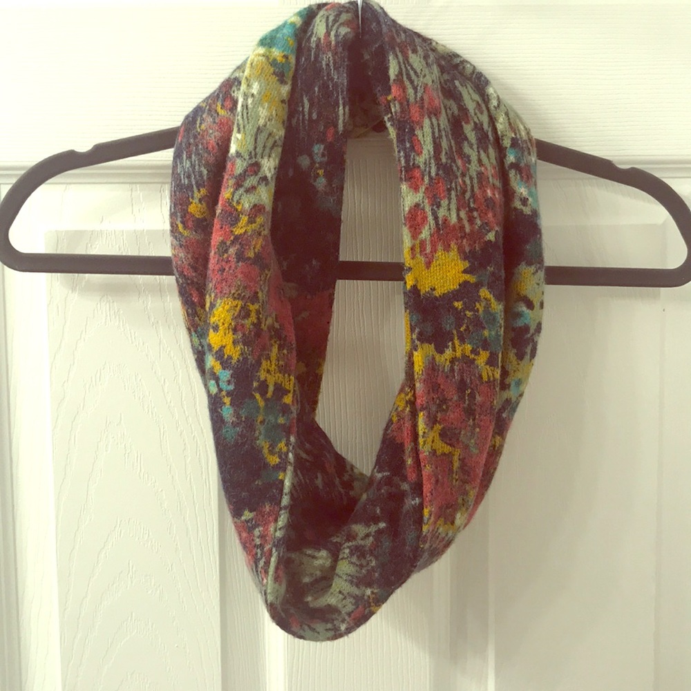 Anthropologie Floral infinity scarf